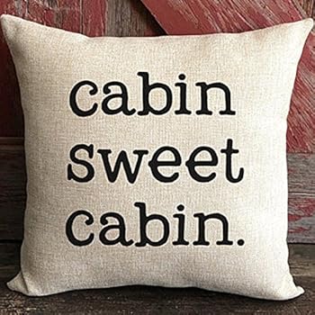 Amazon Com Faceyee Cushion Covers 18x18 Cabin Sweet Pillows