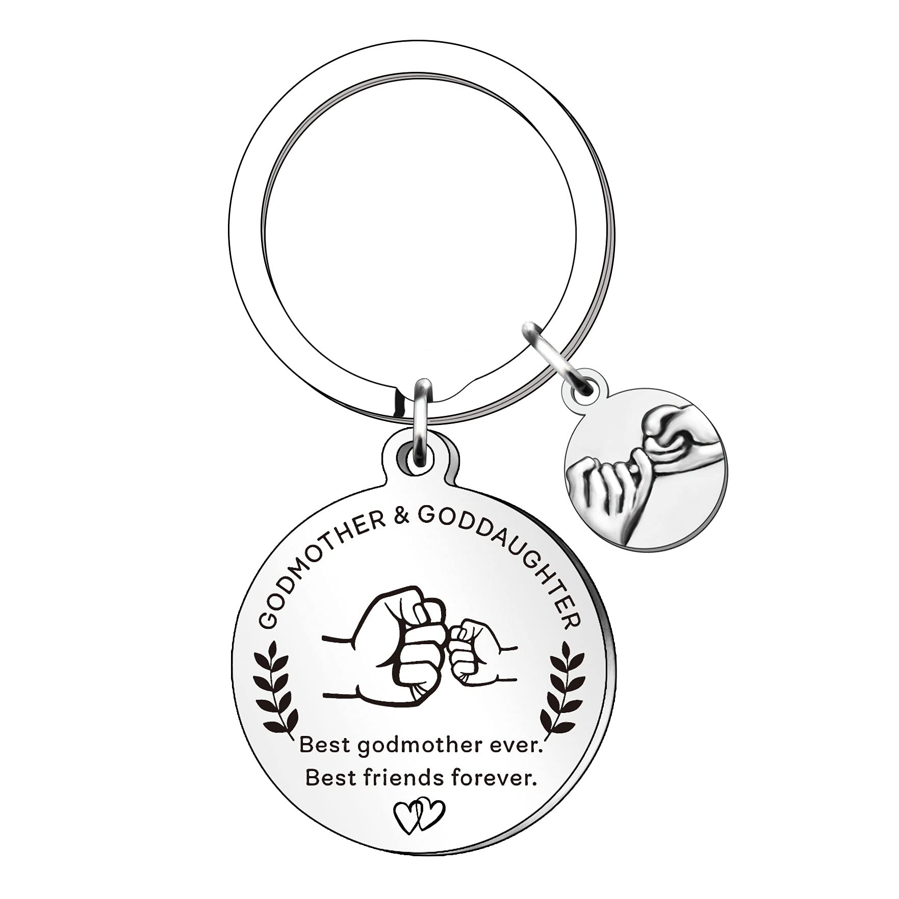 SMARGO Godmother Gifts From Goddaughter Best Godmother Ever Keyring Keychain