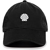 Tech Design Seashell Baseball Cap Embroidered Cotton Adjustable Dad Hat