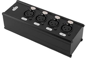 Luocute 4 Channel 3 Pin Multi XLR Cable Breakout for Stage Sound Lighting and Recording Studio Male and Female to RJ45 Etherc