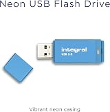 Integral Neon 16GB USB 3.0 Flash Drive Blue 110MB/s Fast Data Storage view 3