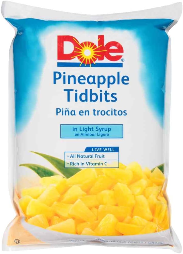 Dole Pineapple Tidbit, 81 Ounce -- 6 per case.