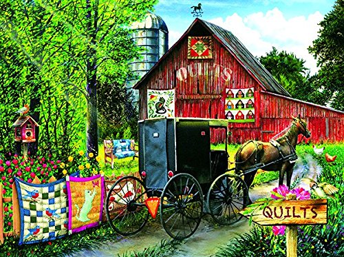 Amish Quilt Sale 1000 pc Jigsaw Puzzle by SunsOut