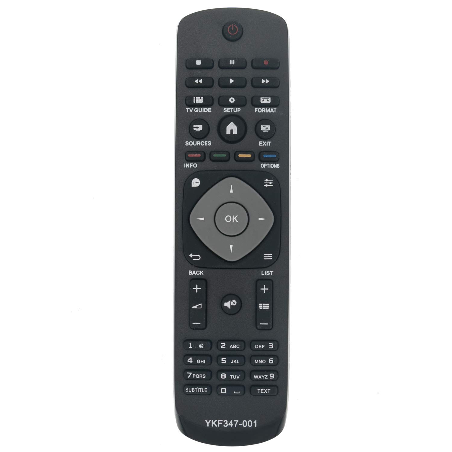 VINABTY 398GR8BD1NEPHH YKF347-001 Remote Control Replacement for PHILIPS TV 398GR8BD1NEPHH 398GR08BEPHN0008CR 47PFH4109 49PUT4900 55PUK4900 40PFK4200 32PHK4009 32PHH4009 48PFT4100 50PFT4309 40PFH4200