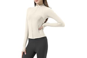 Ncvtang Women's Workout Running Track Jackets Slim Fit Full Zip Yoga Jacket lightweight trendy athletic