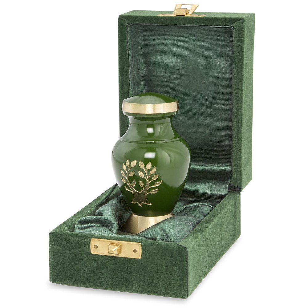 Tree of Life Classy Adult Green Urn For Human Ashes