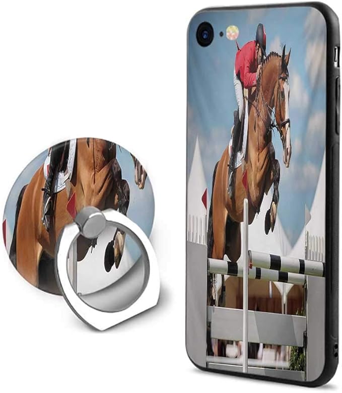 Amazon 馬 アフリカ先住民トーテム動物テーマモダンアート カラフルな部族の矢印モチーフ マルチカラー 携帯電話シェルリングブラケット Iphone 7 Iphone 8 ケース カバー 通販