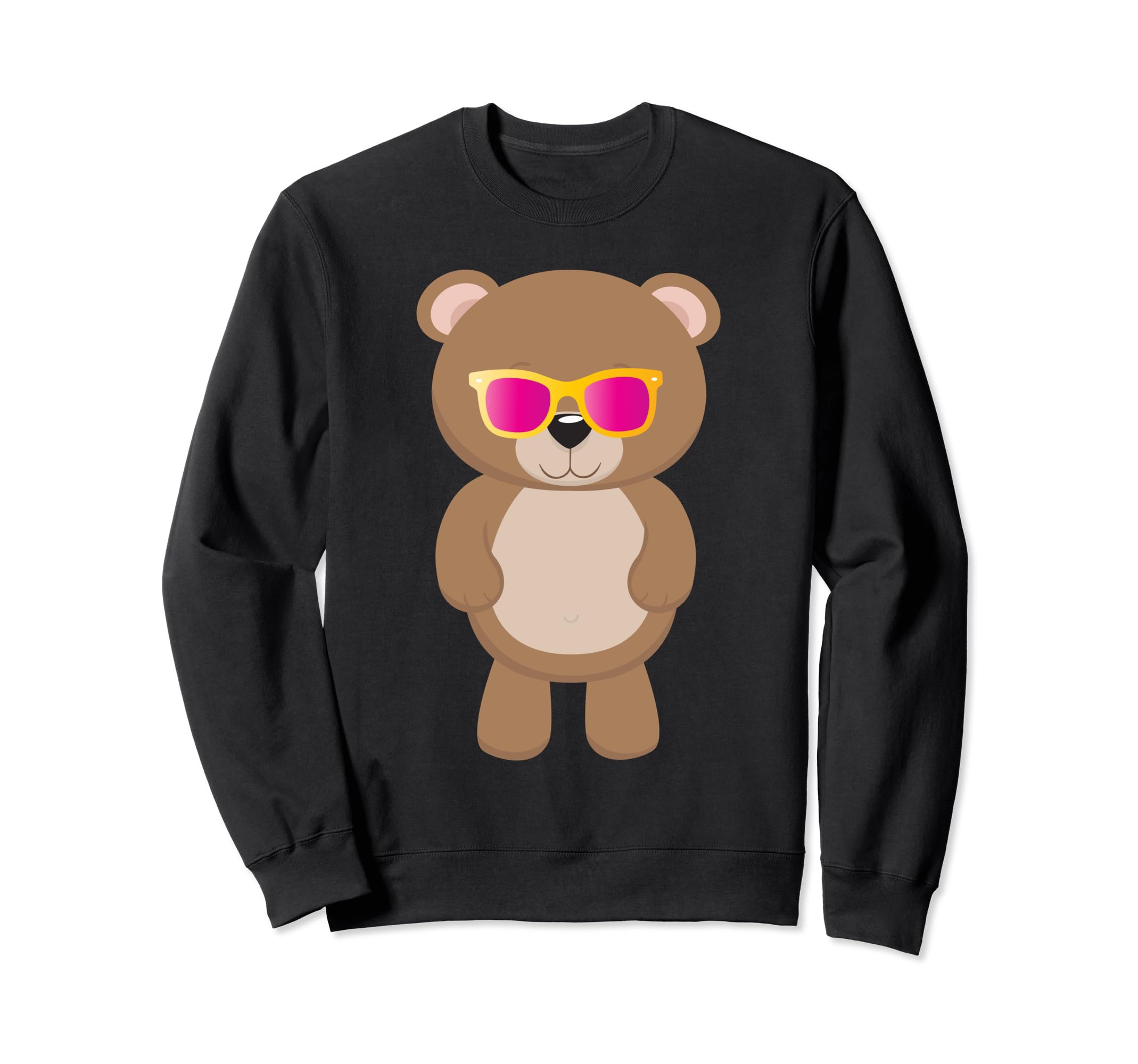 Cute Teddy Bear With Sunglasses Cool Sun Glasses Shades Toy Sweatshirt