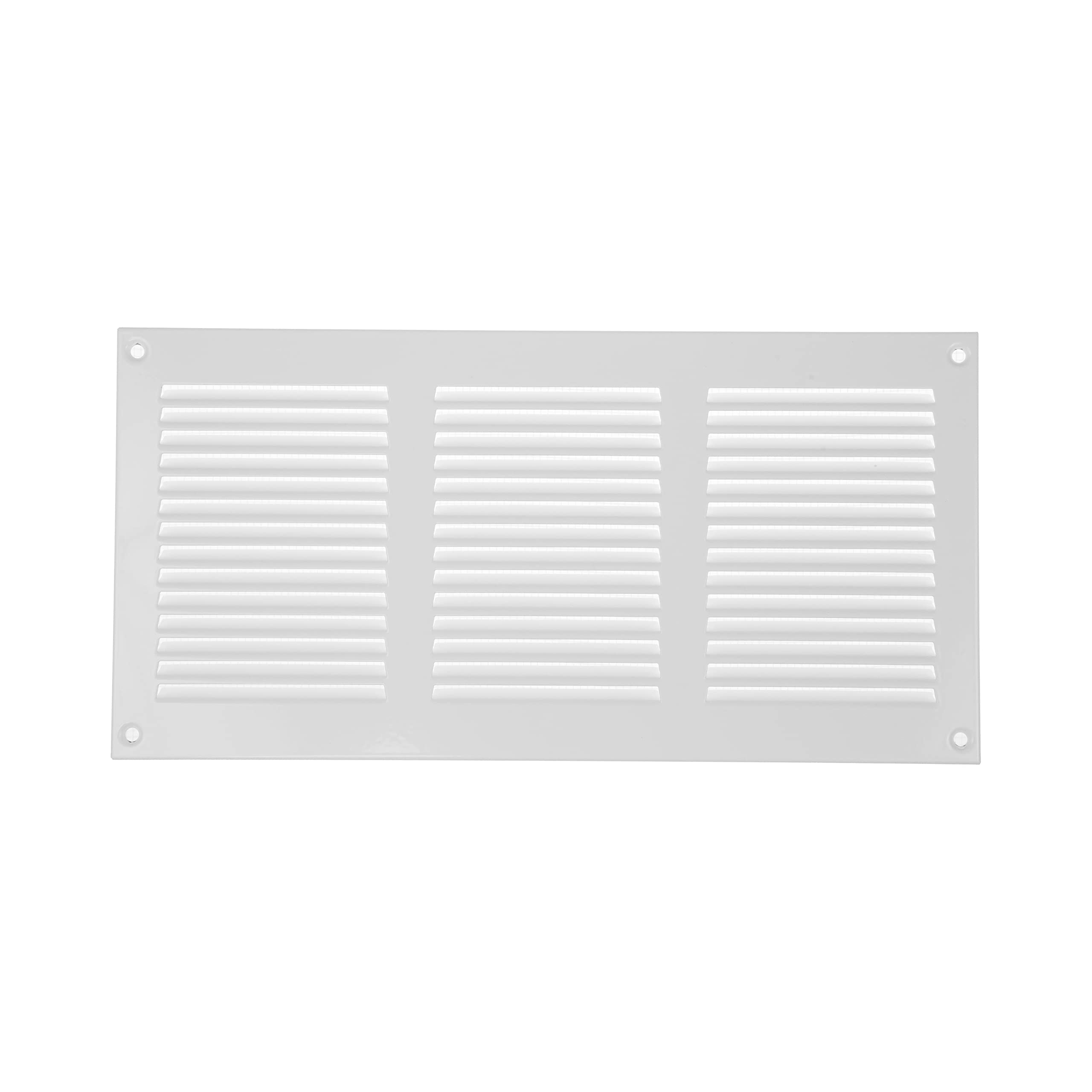 12" x 6" Inch / 300 x 150 mm White Air Vent Cover - Quality Steel Return Air Grilles - for Ceiling and Sidewall - HVAC - with Insect Protection Screen (11.81'' x 5.90'' Inch, White)
