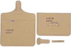 4Pcs Acrylic Template Set, Card Bag Pattern Coin Purse Leather Stencils For Diy Wallet Crafts ToolDeft Processed