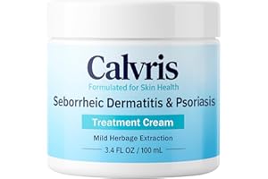 VBOLRE Calvris Scalp & Beard Comfort Cream – Steroid-Free Botanical Formula with Kudzu Root, Goldthread & Jojoba Extract for Dry, Flaky or Sensitive Skin, Cooling Non-Greasy Texture, 3.4 fl oz (1)