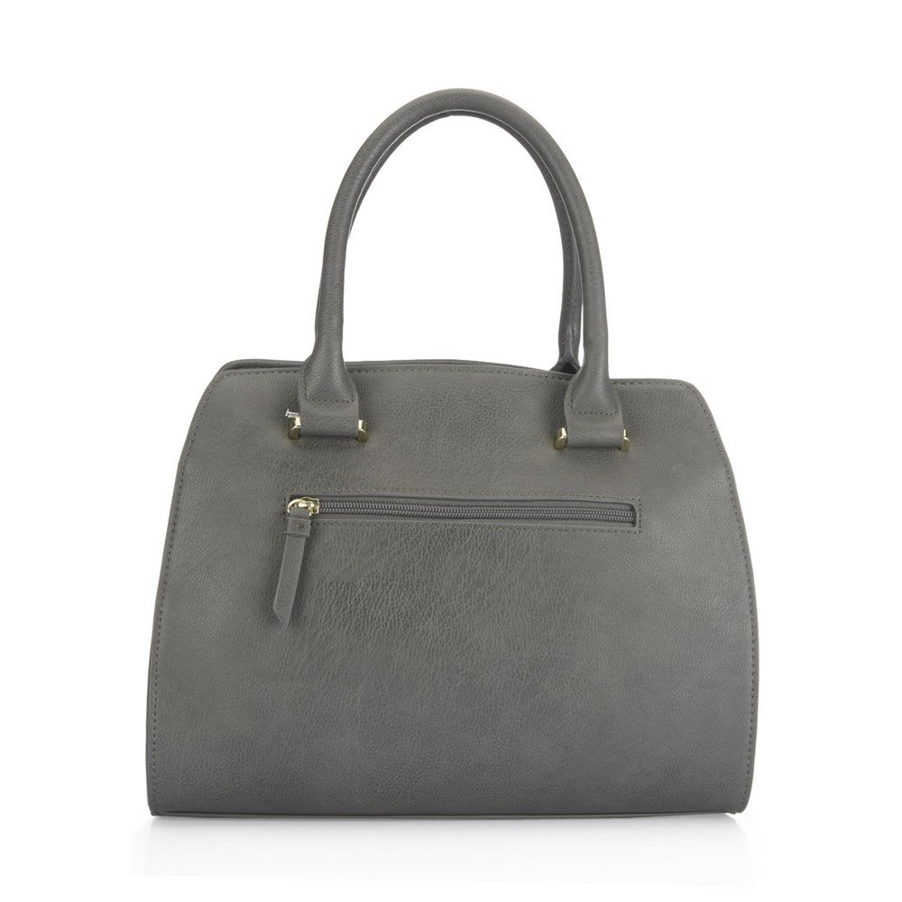 caprese women's satchel (dark grey)