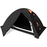 GEERTOP 2 Person Blackout Camping Tent, Waterproof 4-Season Easy Setup | Blackout Interior, Lightweight, Snow Skirt, Freestanding Aluminum Poles, Double-Wall, Hiking, Mountaineering, Weekend Trips