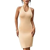 Banamic Full Slip for Women Under Dress Tank Top Slip Dress V Neck Negligee