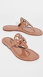 Tory Burch Women's Miller Thong Sandals, Tan, 8