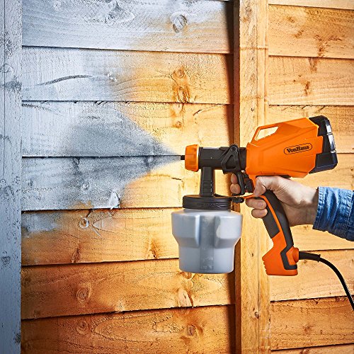 VonHaus Electric HVLP Spray Gun High Power Paint Sprayer with 3