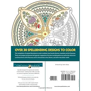 Creative Haven Art Nouveau Mandalas Coloring Book (Adult Coloring)