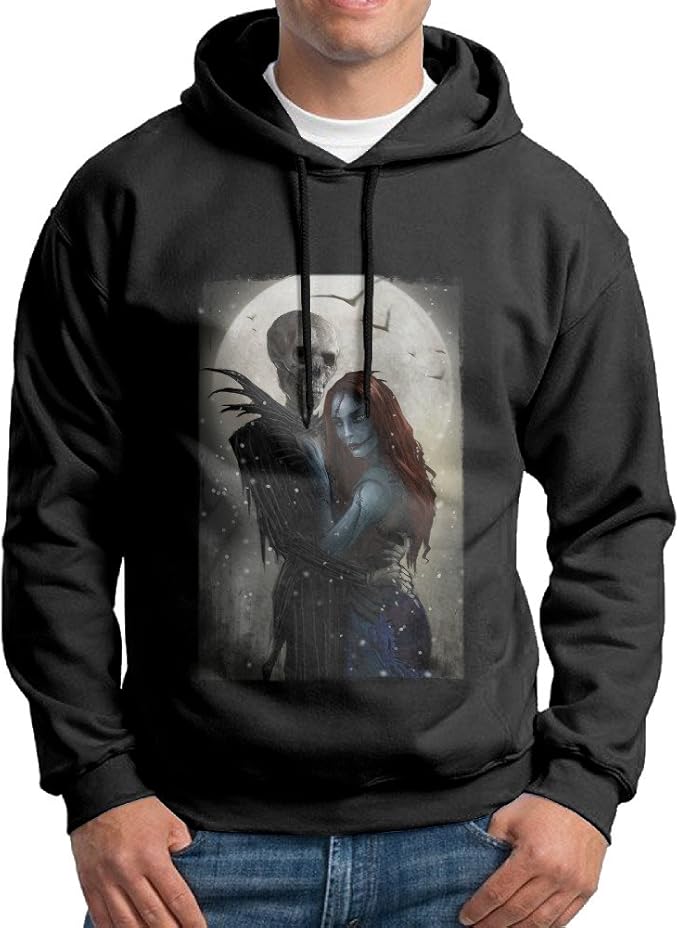 Amazon.com : KPaIil Nightmare Before Christmas Pullover Hooded Adult Black Sweatshirt Hoodie 