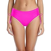 Tempt Me Women Bikini Bottoms Side Tie Adjustable Bathing Suit Swimsuit Full Coverage Swim Bottom