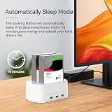 ISHEEP USB3.0 Docking Station Dual Bay SATA HDD SSD 3 Port USB Offline Clone view 6