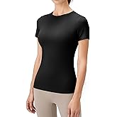 GymNatural Women's Workout Shirts Athletic Compression Tee Dry Fit Yoga Gym Basic Tops