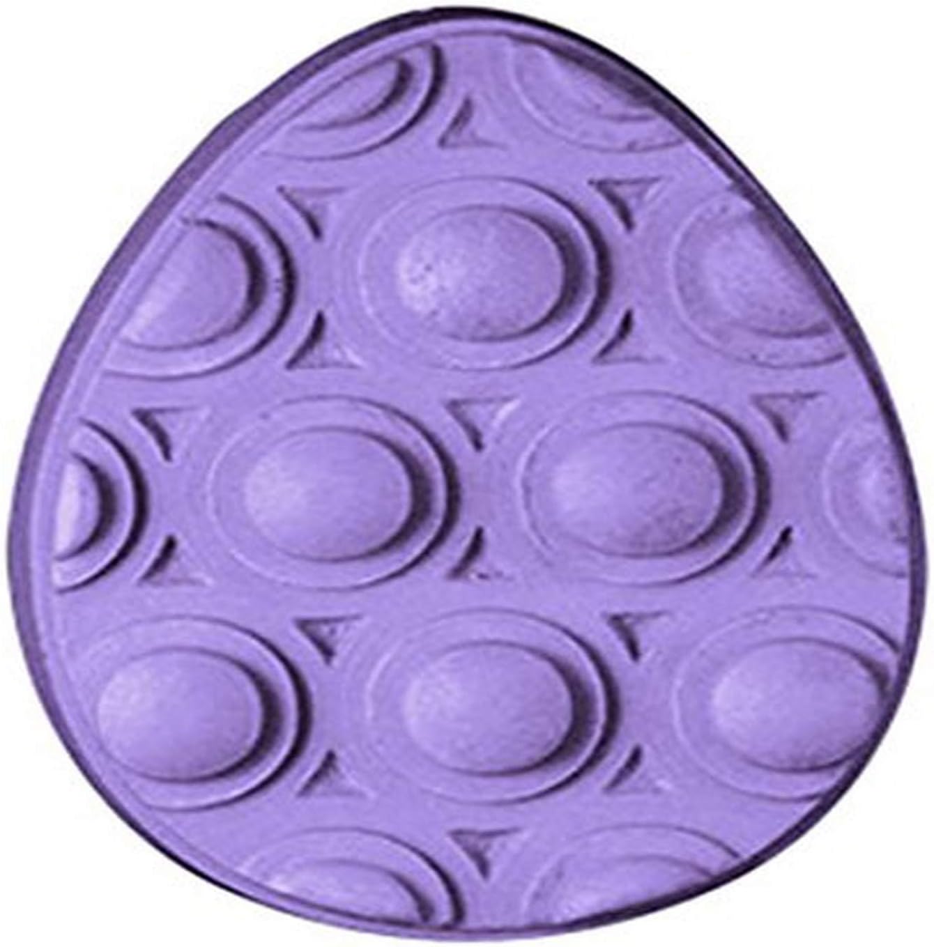 CybrTrayd Massage Egg Soap Mold, 3.75x 3X 1.125, Clear