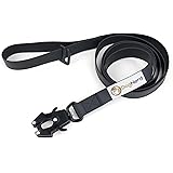 DogNerd Tactical Dog Leashes for Medium Dogs & Large Breed Dogs (6ft) | PVC Coated Nylon Heavy Duty Dog Leash with Quick Rele