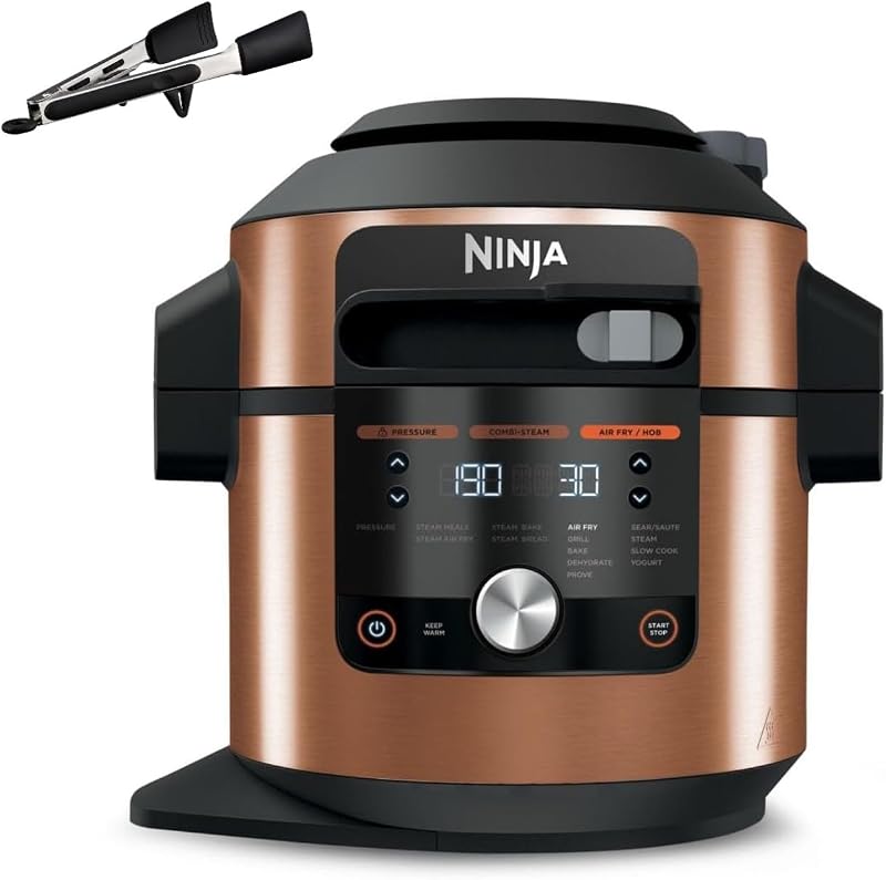 Ninja Foodi MAX 14-in-1 SmartLid 7.5L Electric Pressure Cooker Air Fryer Copper