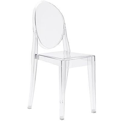 POLY &amp; BARK Burton Side Chair, Clear, Clear