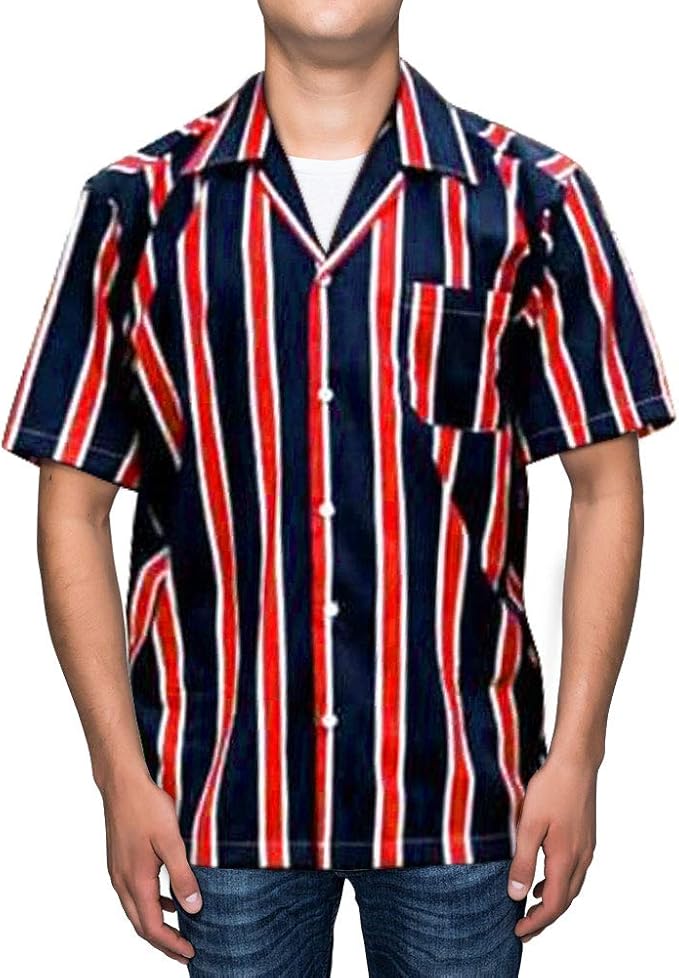 men's fashion colorblock striped casual pants