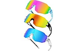 azuza 3 Pack Kids Sunglasses Men Women Youth Polarized Baseball Lightweight TR90 Frame UV400 Sports Cycling for Boys Girls