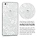 kwmobile TPU Case Compatible with Huawei P8 Lite (2015) - Case TPU Phone Cover - Sea of Flowers White/Transparent