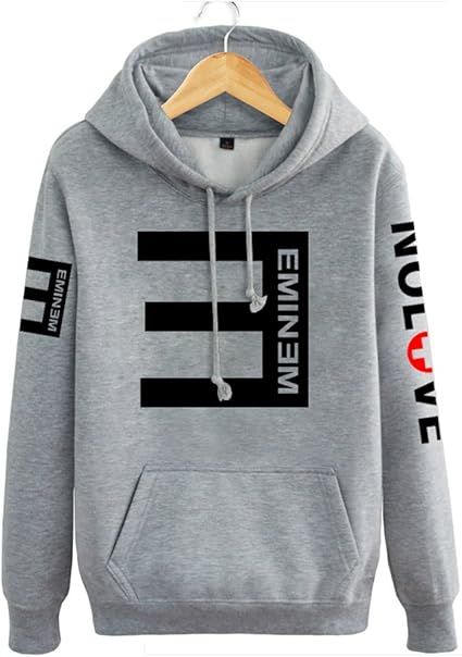Amazon ノーブランド品 レディーズ ドリームショップ エミネム演出服エミネム Rap反eパーカーフード付き カップルお揃いジャージ パーカー応援服ヒップホップ 4色入り 秋冬防寒男女兼用ペアルックトレーナーhoody Xlサイズ グレー 並行輸入品 トレーナー