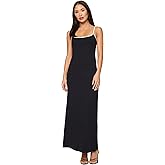 L*Space Jordana Dress for Women, Soft Form-Fitted Scoop Neck Ribbed Midi Dress, Adjustable Spaghetti Strap, Back Cutout