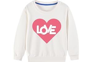 TBBCWWQY Boys Girls Valentines Day Sweatshirts kids Valentine's ABC Love Shirt Crewneck Long Sleeve Cotton Outfits Tops 1-7T