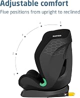 Maxi-Cosi Titan S Comfort i-Size Car Seat 15m-12y Black ISOFIX 5 Recline view 3