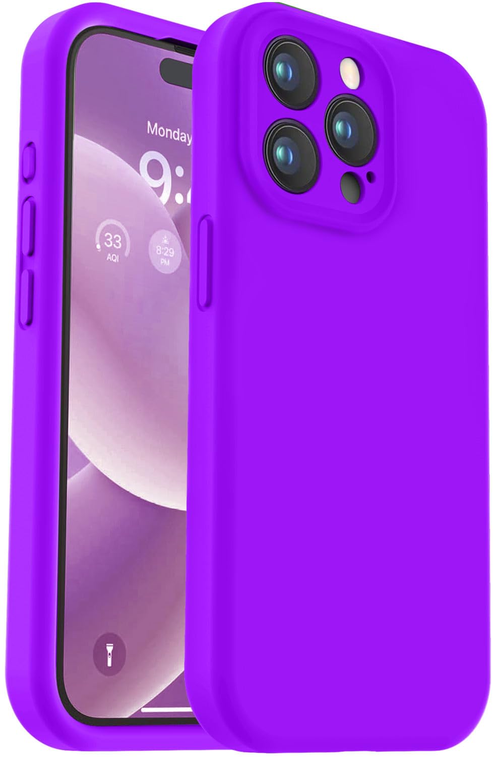 Funda Con Prot De Camara Para iPhone 15 Pro Max 6.7 Neon