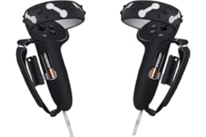 Controller Grips Cover,Anti-Throw Strap with Battery Opening,Extended Controller Grips Covers Suitable for Large Hands