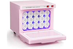 HYTOBP Hot Towel Warmer, Thermostatic Towel Heater, 2-in-1 Professional Towel Warmer Cabinet, Beauty Salon and Spa Towel Warmers for Facial(8L-Pink)