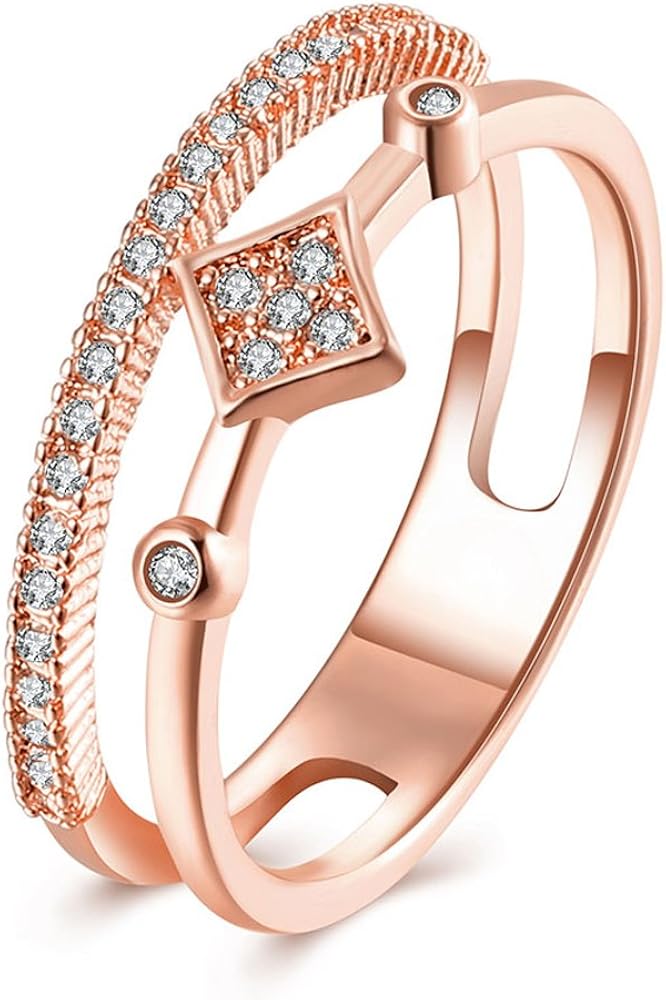 Buy Yellow Chimes Crystal Pave Setting Eternity Love 18K Rose Gold