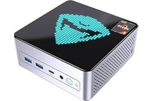 Machenike Mini Desktop, AMD 8-Core Ryzen 9 7940HS, AMD Ryzen AI with Radeon 780M, 16GB DDR5 RAM, 512GB SSD, Support 2-Monitor 4K, HDMI, DP, Type-C, RJ-45, Wi-Fi 6, Windows 11 Pro