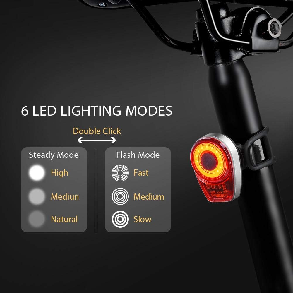 Kit 2 Luci LED Per Bicicletta - Anteriore E Posteriore, Impermeabili E Multimodalità - Foto 10