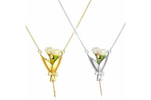 Flower Bouquet Necklace Flower Holder Necklace Kawaii Stuff Spring Dresses Accessories Personalized Gifts for Women