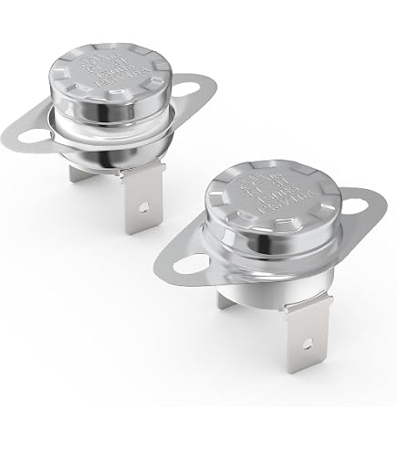 Fielect KSD301 Thermostat 2-Pack - 55°C/131°F, Normally Closed, Snap Disc Limit Switch For Appliances