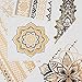 Tru - Premium Temporary Metallic Tattoos - 6 Sheets - Festival - For Women - Over 50 Intricate Designs