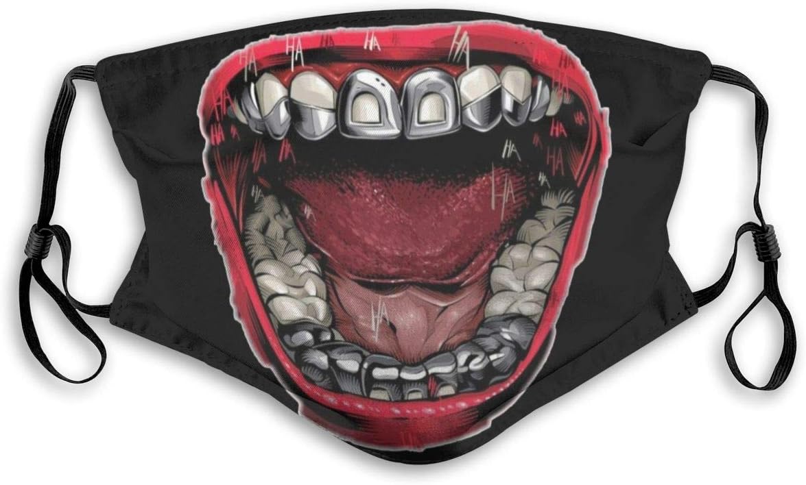 Funny Jokers Smiling Clowns Meme Lips Anti-Dust Face Mask Unisex Mouth Mask Reusable Face Masks For Work School S