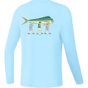 Twekfish Boys UPF 50+ Fishing Shirt Long Sleeve, Youth Sun Protection Rash Guard,Quick Dry Swim Shirts for Water Beach Surf
