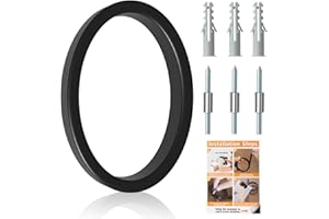 Briout 5" Floating House Numbers for Outside, Metal Modern Address Numbers for House, Zinc Alloy Anti-Rust Home Address Numbers for Door Mailbox, High Gloss Black (0)