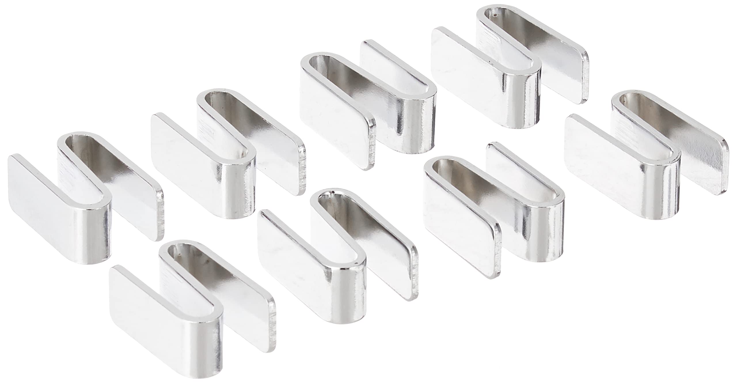 Photo 1 of Akro-Mils AKRO-MILS AWSHOOK8PK -Connecting S Hook for Chrome Wire Shelf System - Pack of 8(Pack of 8)