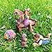 Mood Lab Fairy Garden - Miniature Fairies - Figurines & Accessories Bees Set of 9 pcs - Hand Painted Kit for Outdoor or House Decor